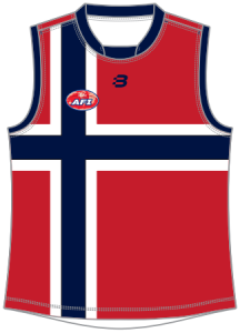 Norway Footy 9s jumper front